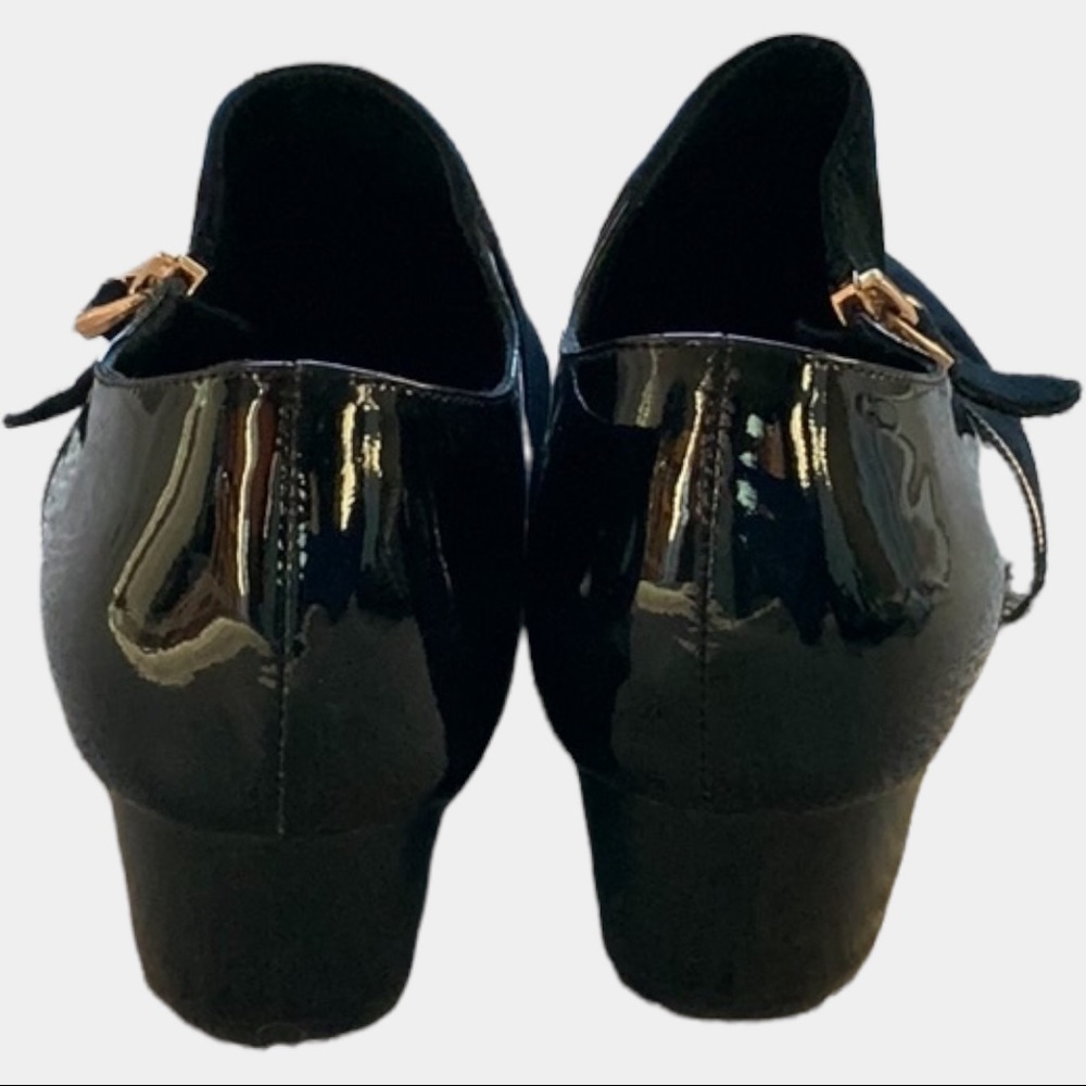Gamin Tames suede / leather zip up medium black heel - as new - Picture 4 of 6